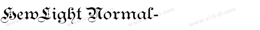 HewLight Normal字体转换